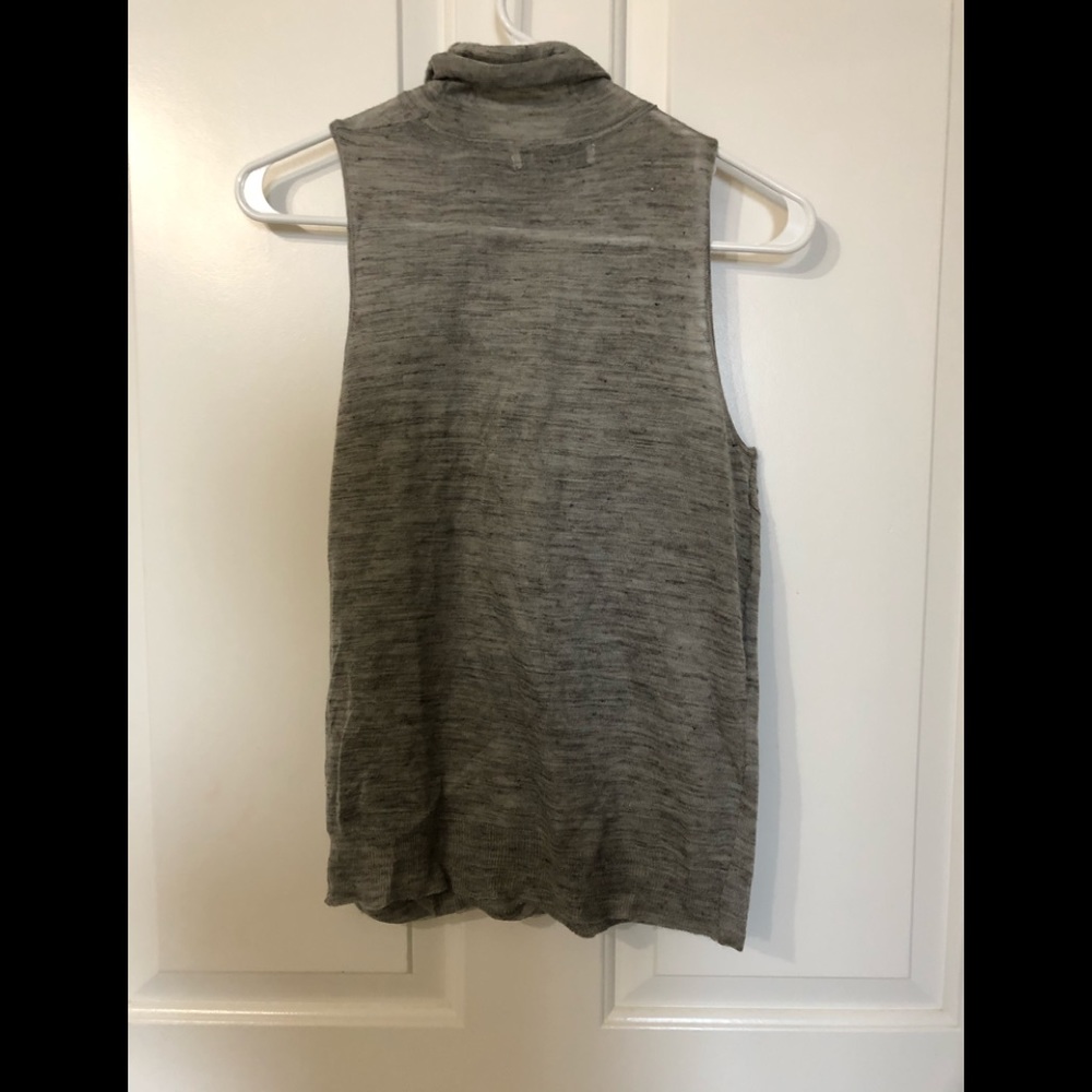 NWOT Zara Knit turtle neck sleeveless Top Size Medium - Picture 4 of 4